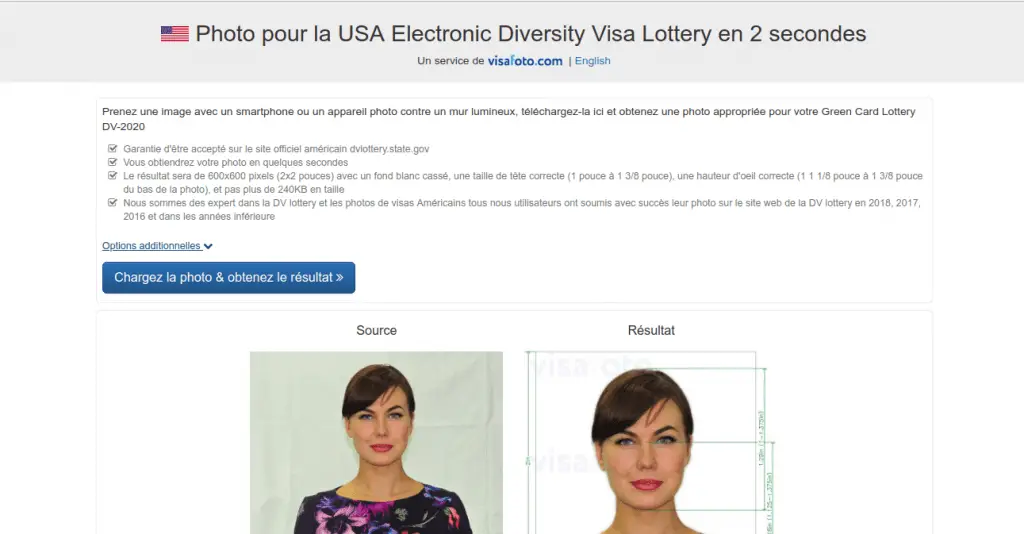 visafoto dv lottery page